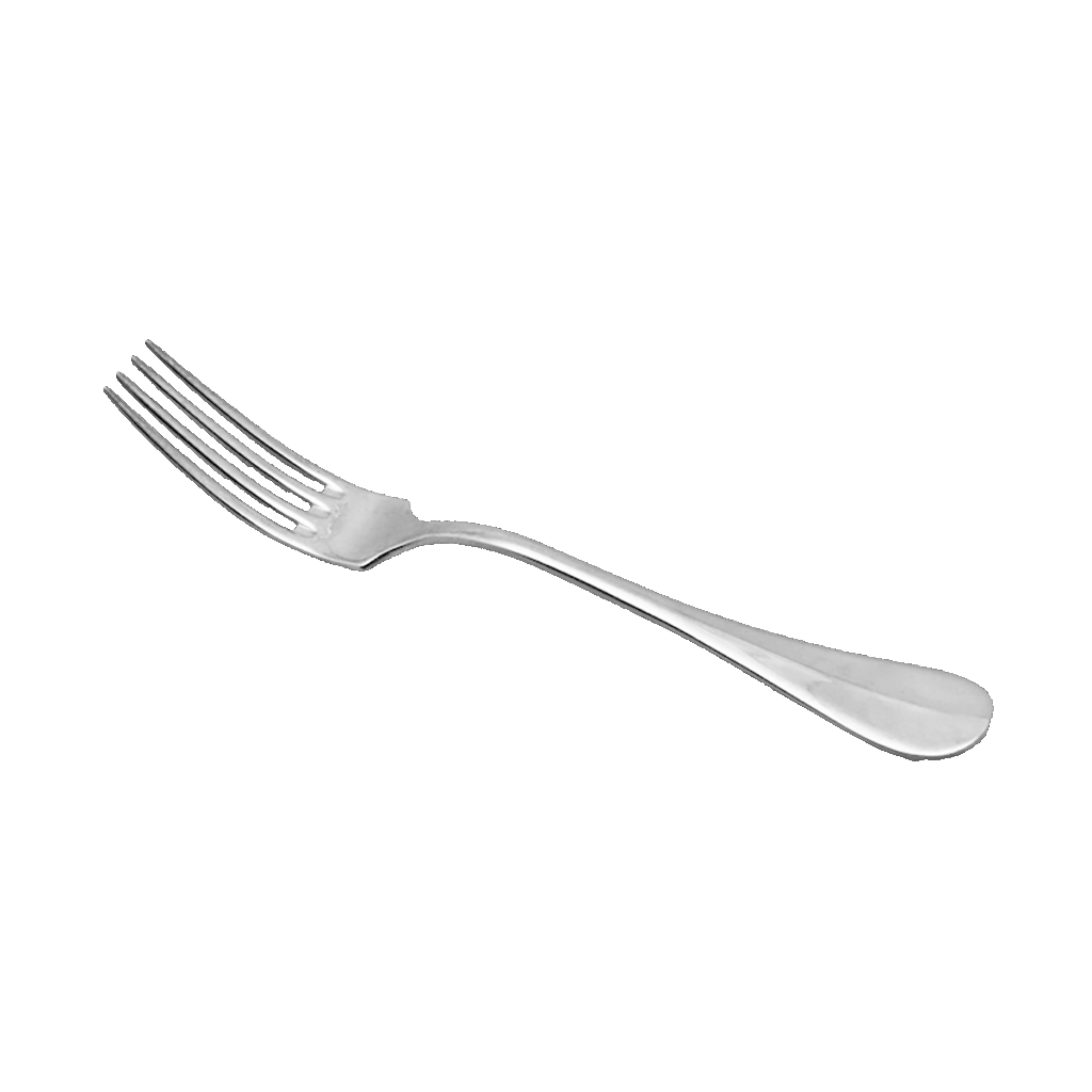 Menügabel Silber Baguette